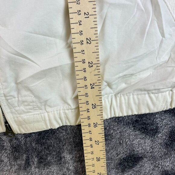 Vtg Polo Ralph Lauren Big Pony Flag Patch Full Zip Jacket Men's L White *Read - Picture 11 of 16